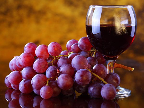 resveratrol, vino y uvas