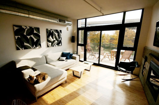 Living de un hogar armonioso