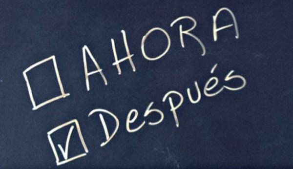 procrastinación o postergación